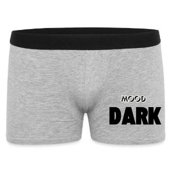 Mood: Dark - Men's Boxer Shorts - heather grey - Front