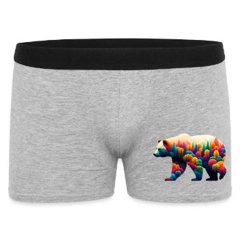 Bear - Men's Boxer Shorts - heather grey - Front