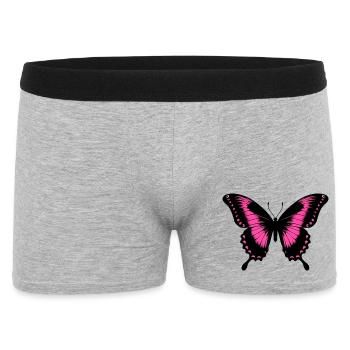 Butterfly - Men's Boxer Shorts - heather grey - Front