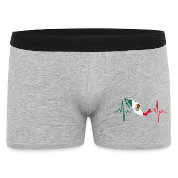 Mexico - Männer Boxer Shorts - Grau meliert - Vorne