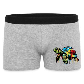 Turtle - Men's Boxer Shorts - heather grey - Front