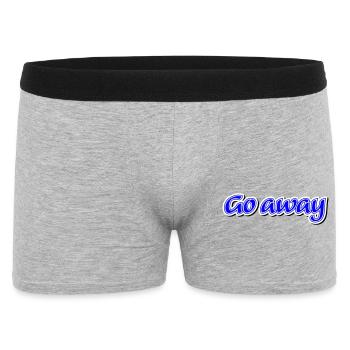 Go away Claim - Vectorgraphic - Men's Boxer Shorts - heather grey - Front