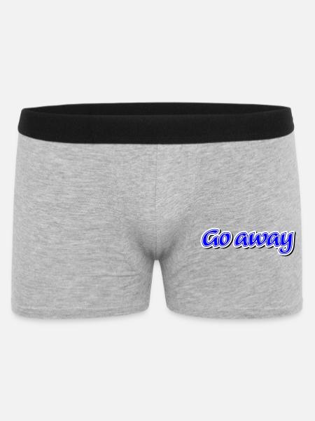 Go away Claim - Vectorgraphic - Men's Boxer Shorts - heather grey