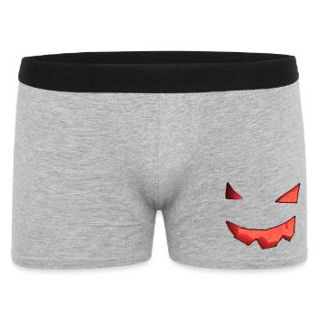 Visage de citrouille - Boxer Homme - gris chiné - Devant