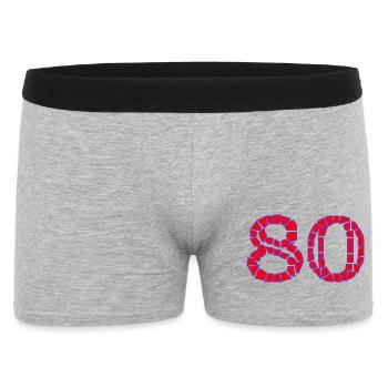 ANNIVERSAIRE. HAPPY BIRTHDAY. JOYEUX ANNIVERSAIRE. - Boxer Homme - gris chiné - Devant