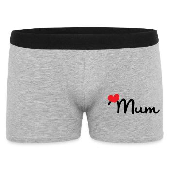 Maman d'Amour - Mother's Day - Men's Boxer Shorts - heather grey - Front