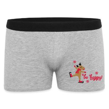 Funny Christmas - Men's Boxer Shorts - heather grey - Front