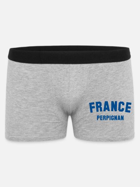 PERPIGNAN, France, France - Men's Boxer Shorts - heather grey