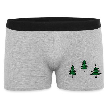 Design pour Noël - Boxer Homme - gris chiné - Devant