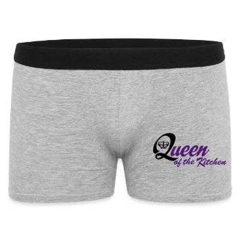 Tablier de cuisine amusant pour les femmes - Boxer Homme - gris chiné - Devant