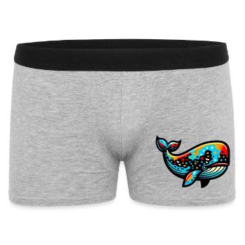 Baleine - Boxer Homme - gris chiné - Devant