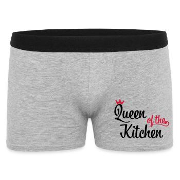 Lustige Weihnachtsgeschenke für Frauen die kochen - Männer Boxer Shorts - Grau meliert - Vorne