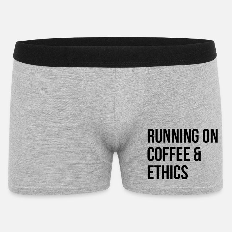 Ethik - Männer Boxer Shorts - Grau meliert