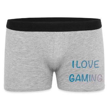 I Love Gaming Watercolor - Men's Boxer Shorts - heather grey - Front
