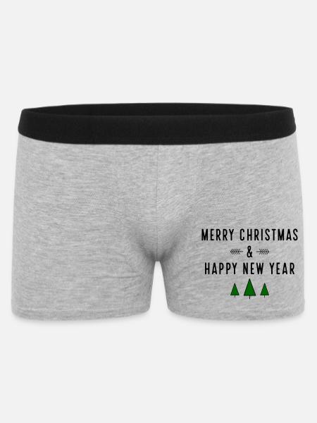 Merry Christmas - Men's Boxer Shorts - heather grey