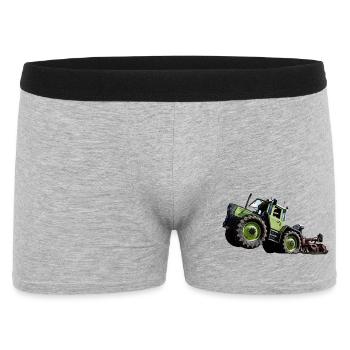 Tracteur vert MB trac 1300 démarreur haut - Boxer Homme - gris chiné - Devant