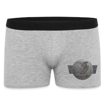Tête Only Staffie en médaille métallique - 100 - Boxer Homme - gris chiné - Devant