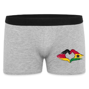 Allemagne Ghana Drapeau Mains Coeur Forme Utilisé - Boxer Homme - gris chiné - Devant