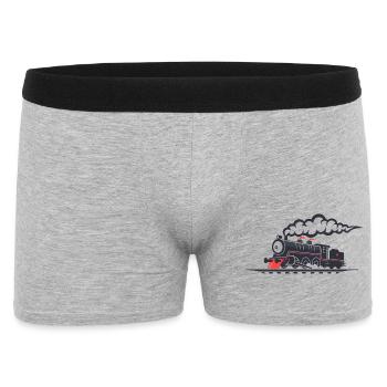 Railroad - Men's Boxer Shorts - heather grey - Front