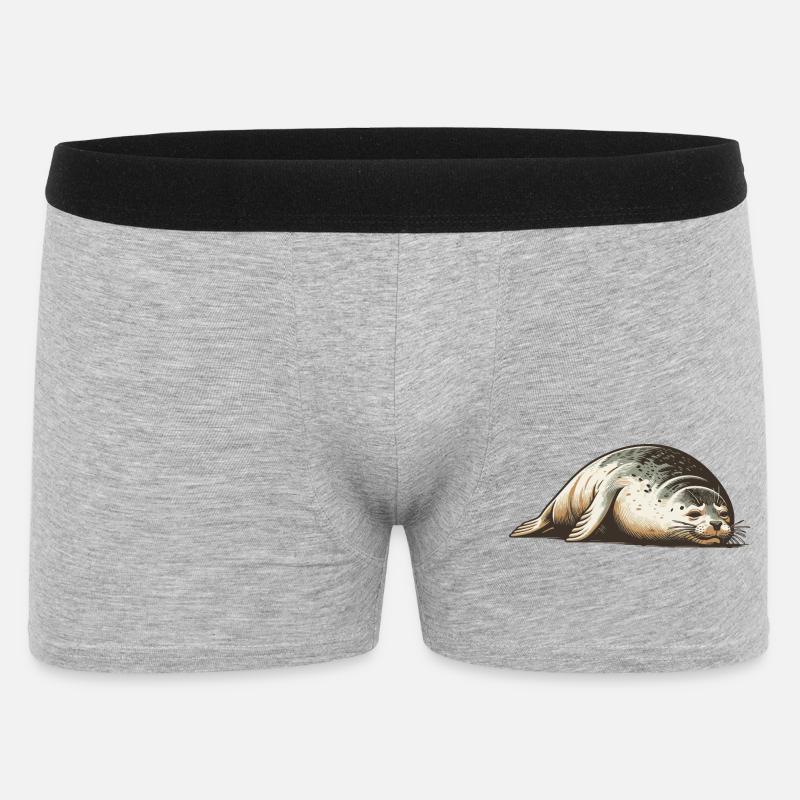 Phoque - Boxer Homme - gris chiné