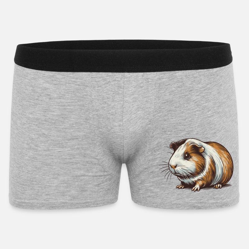 Cobaye - Boxer Homme - gris chiné