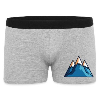 Mountains - Men's Boxer Shorts - heather grey - Front