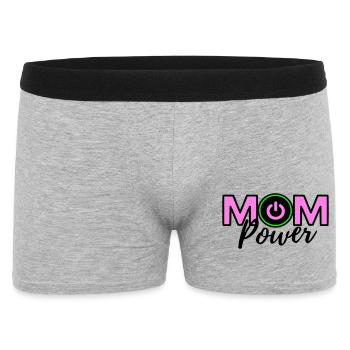 Mom power - Men's Boxer Shorts - heather grey - Front