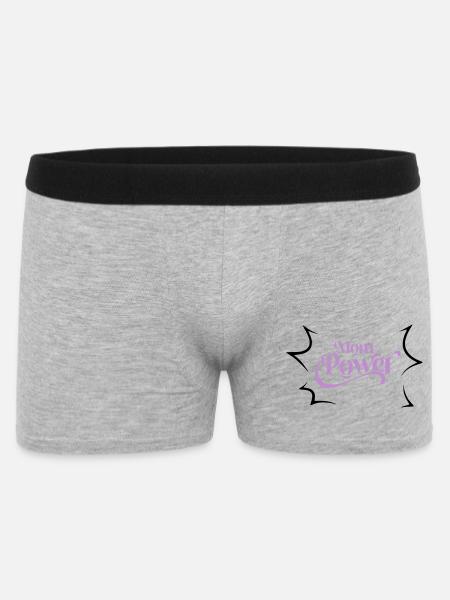 Mom power - Men's Boxer Shorts - heather grey