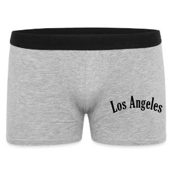 los angeles 7 - Männer Boxer Shorts - Grau meliert - Vorne