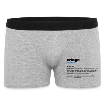 Embarrassing – The feeling of discomfort - Men's Boxer Shorts - heather grey - Front