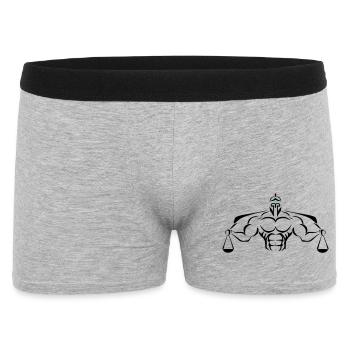 Alpha Scale Deluxe - Männer Boxer Shorts - Grau meliert - Vorne