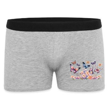 Magie des papillons - Art, couleurs et élégance - Boxer Homme - gris chiné - Devant