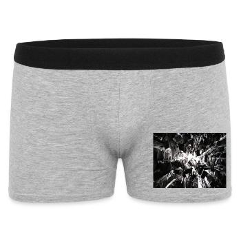 art is fact - Männer Boxer Shorts - Grau meliert - Vorne