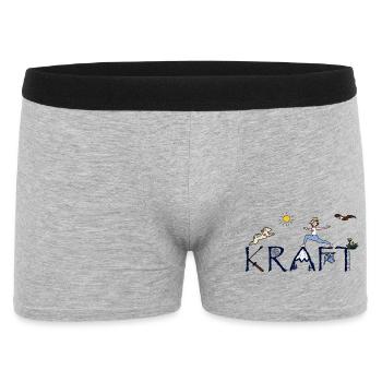 Bliss and Paw - Kraft - Männer Boxer Shorts - Grau meliert - Vorne