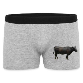 Boeuf noir - Boxer Homme - gris chiné - Devant