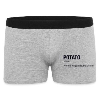 POTATO Kartoffel - Männer Boxer Shorts - Grau meliert - Vorne
