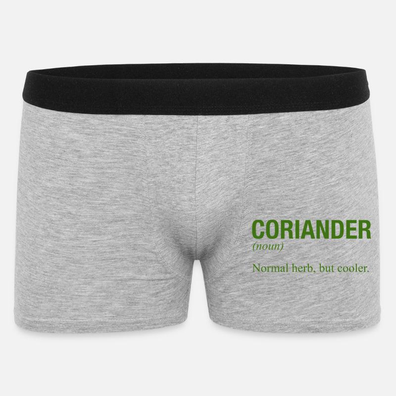 CORIANDER - Männer Boxer Shorts - Grau meliert