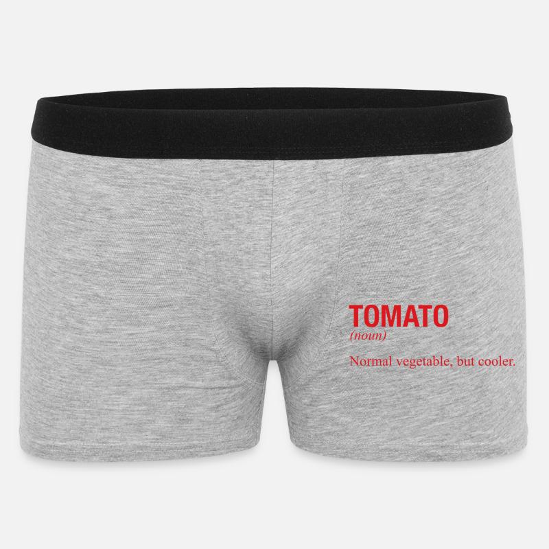 TOMATO Tomate - Männer Boxer Shorts - Grau meliert
