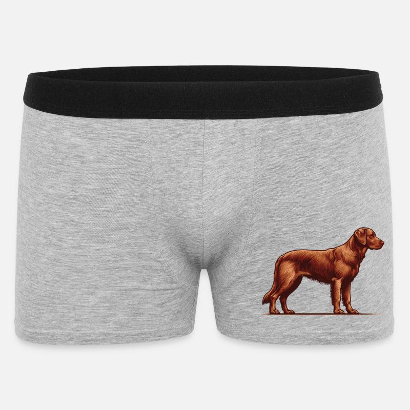 Chesapeake Bay Retriever - Männer Boxer Shorts - Grau meliert