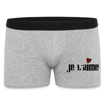 FÊTE DES MÈRES. COEUR. BONNE FÊTE. MAMAN - Boxer Homme - gris chiné - Devant