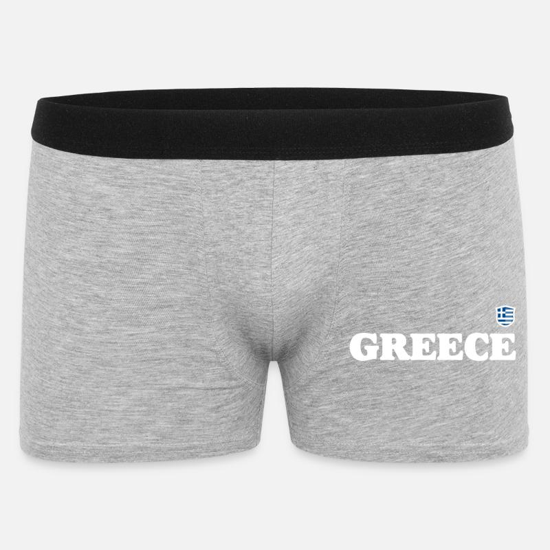 Design-Upload erforderlich - Männer Boxer Shorts - Grau meliert