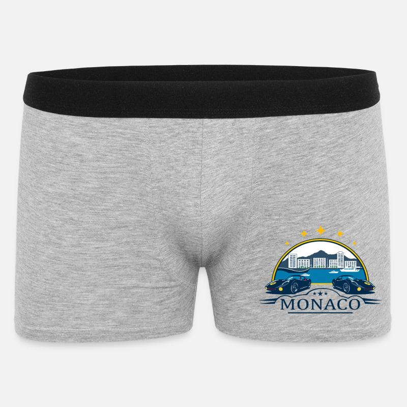Monaco Renn - Männer Boxer Shorts - Grau meliert