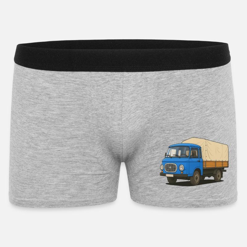 Ost-Pritsche - Männer Boxer Shorts - Grau meliert