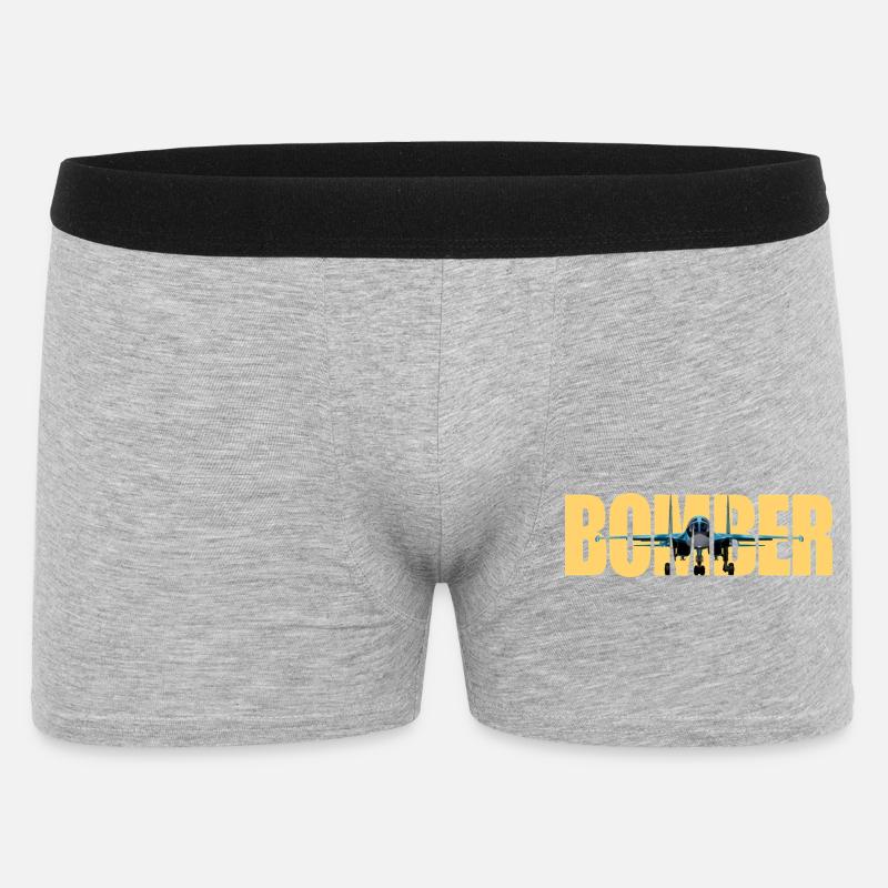 Bomber Su-34 - Men's Boxer Shorts - heather grey
