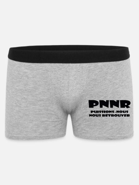 Design Graphique Abstrait - Boxer Homme - gris chiné