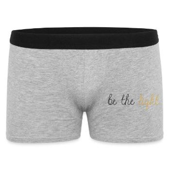 Be The Light! - Men's Boxer Shorts - heather grey - Front