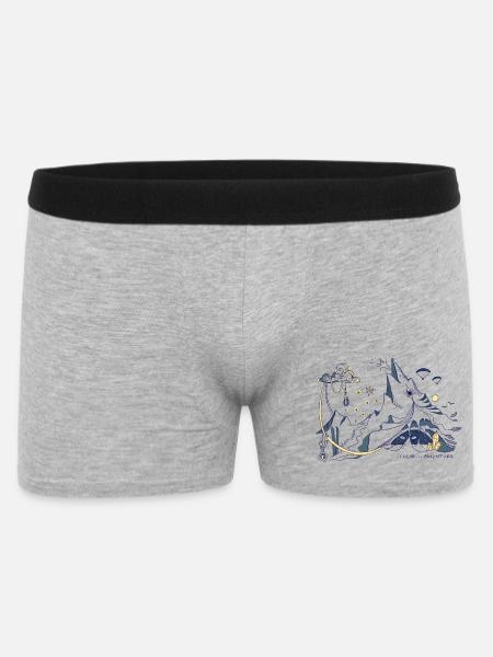 Outdoor Adventures - Männer Boxer Shorts - Grau meliert