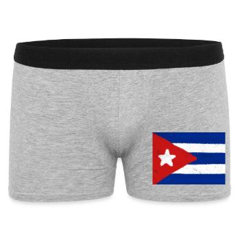 Drapeau de Cuba - Boxer Homme - gris chiné - Devant