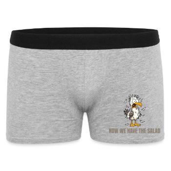 Now We Have The Salad Seagull - Men's Boxer Shorts - heather grey - Front