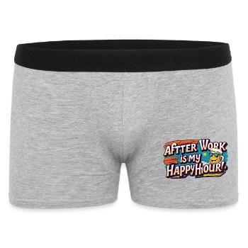 Closing time is my happy hour - Men's Boxer Shorts - heather grey - Front